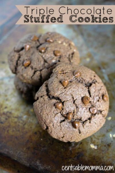 Triple Chocolate Stuffed Cookies Recipe - Centsable Momma