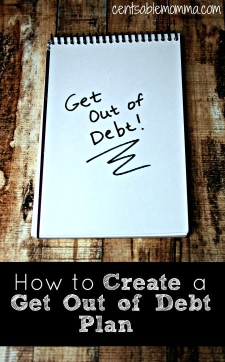 How to Create a Get Out of Debt Plan - Centsable Momma