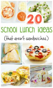 20 School Lunch Ideas {that aren't sandwiches} - Centsable Momma