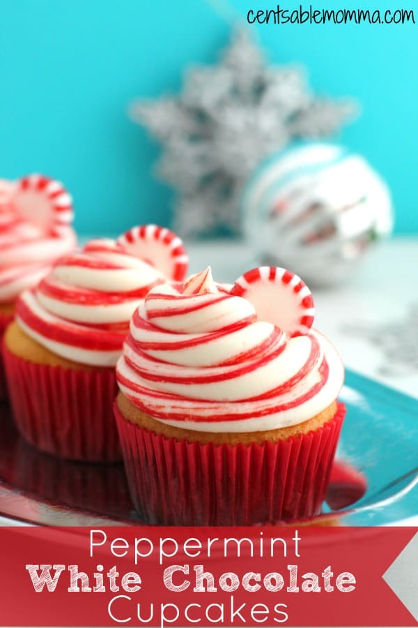 Peppermint White Chocolate Cupcakes Recipe - Centsable Momma