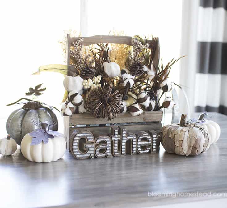 Rustic Fall Centerpiece Ideas - Centsable Momma